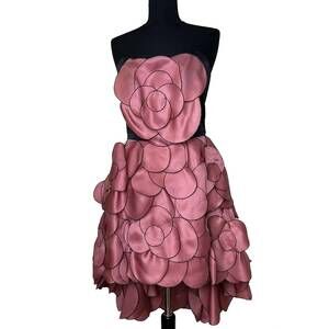 NEW ISABEL SANCHIS women's petal strapless dress in petal